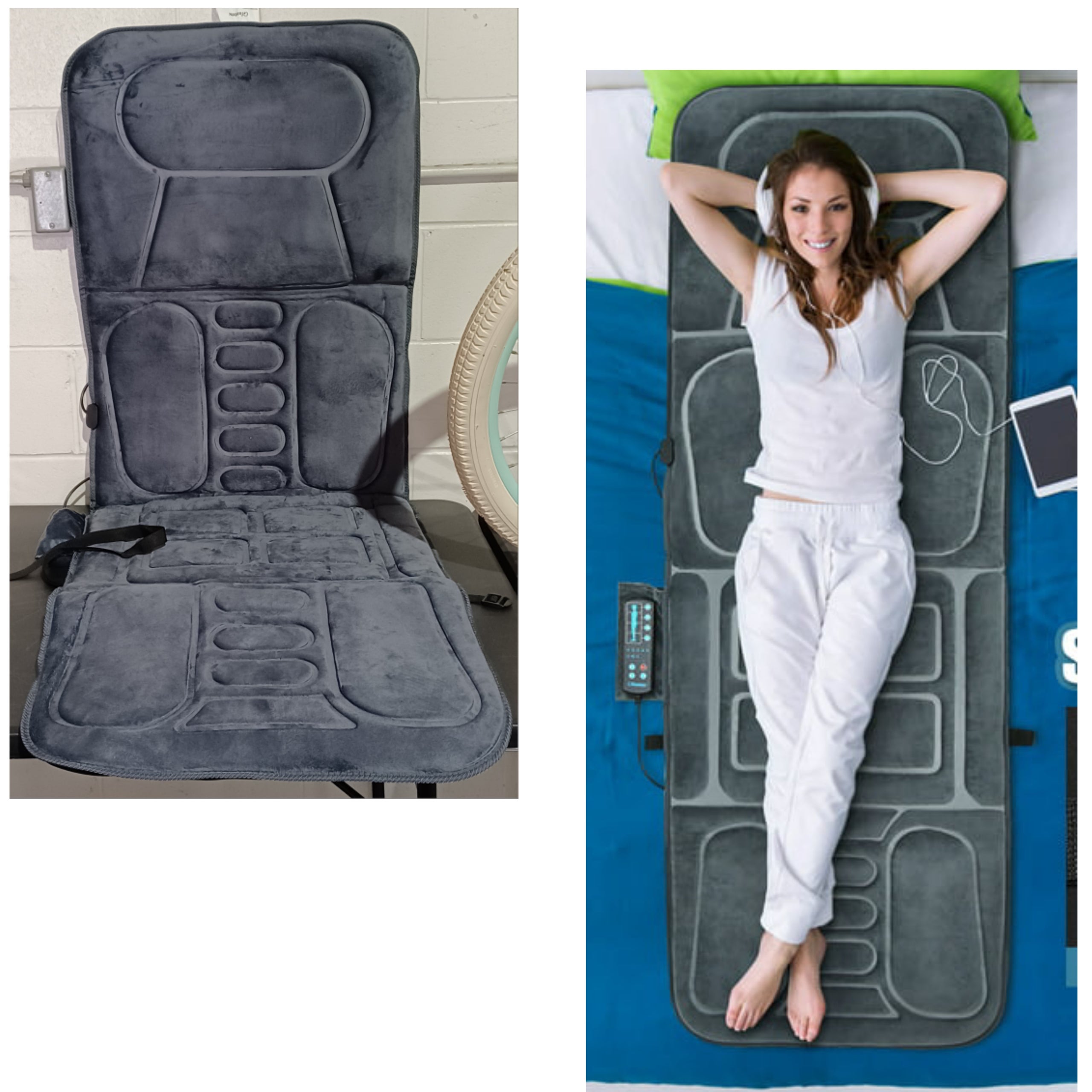 Costway Foldable Massage Mat Full Body Massager With Heat And 10 Vibration Motors 2nd City 