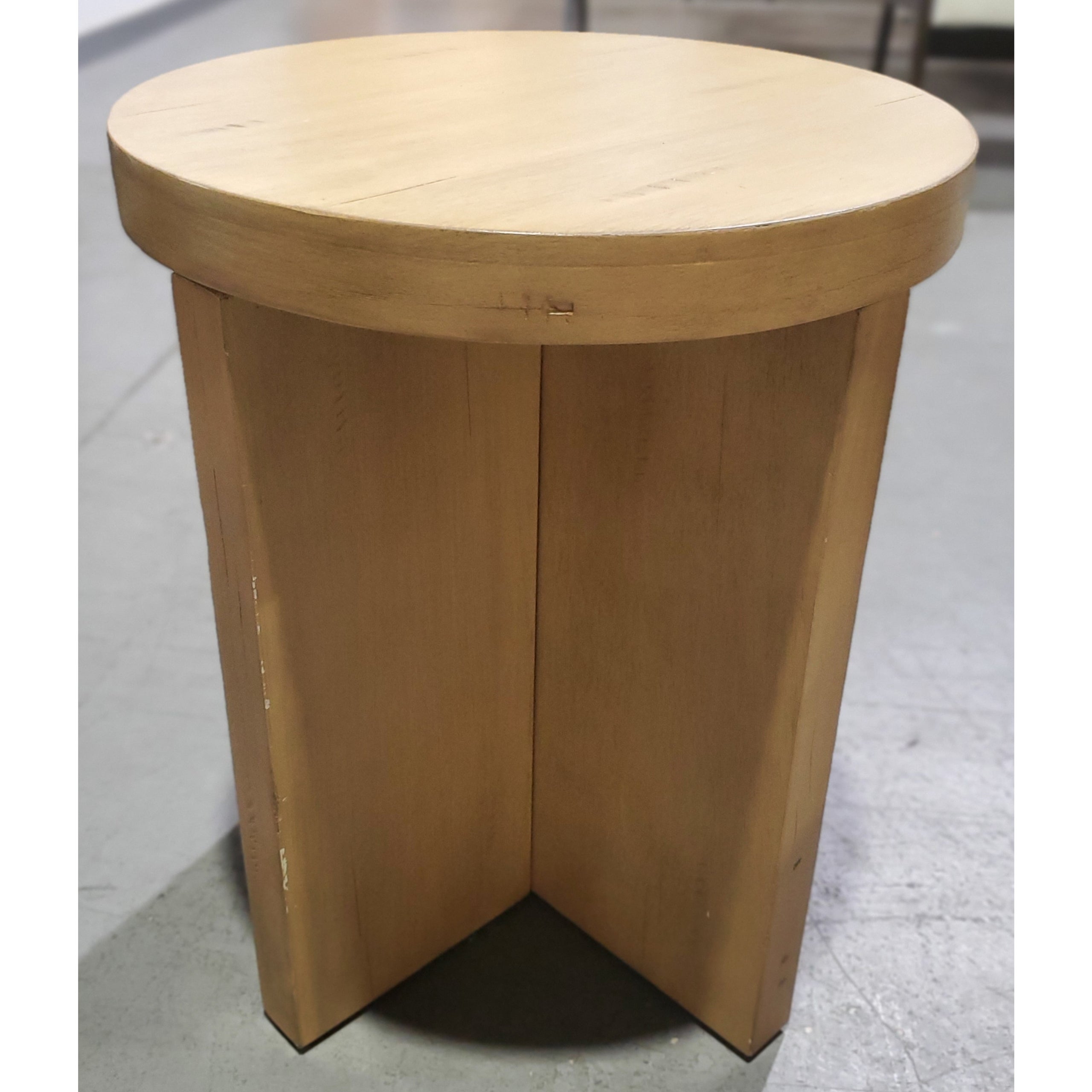 Bluff Park Round Wood Accent Table Natural Threshold designed with Studio McGee 2nd City